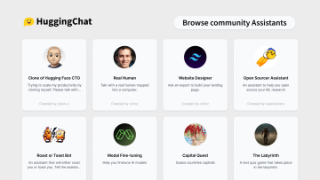 HuggingChat：与开源 AI 模型对话的网页应用