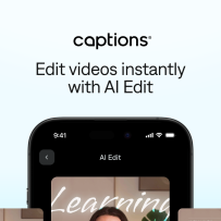 Captions：公司改名 Mirage、Studio 又并回来了，真正剪视频的入口还是这个 App