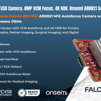 眼底相机专用4K HDR自动对焦相机发布，Vadzo Falcon-821CRH号称让视网膜成像更清晰