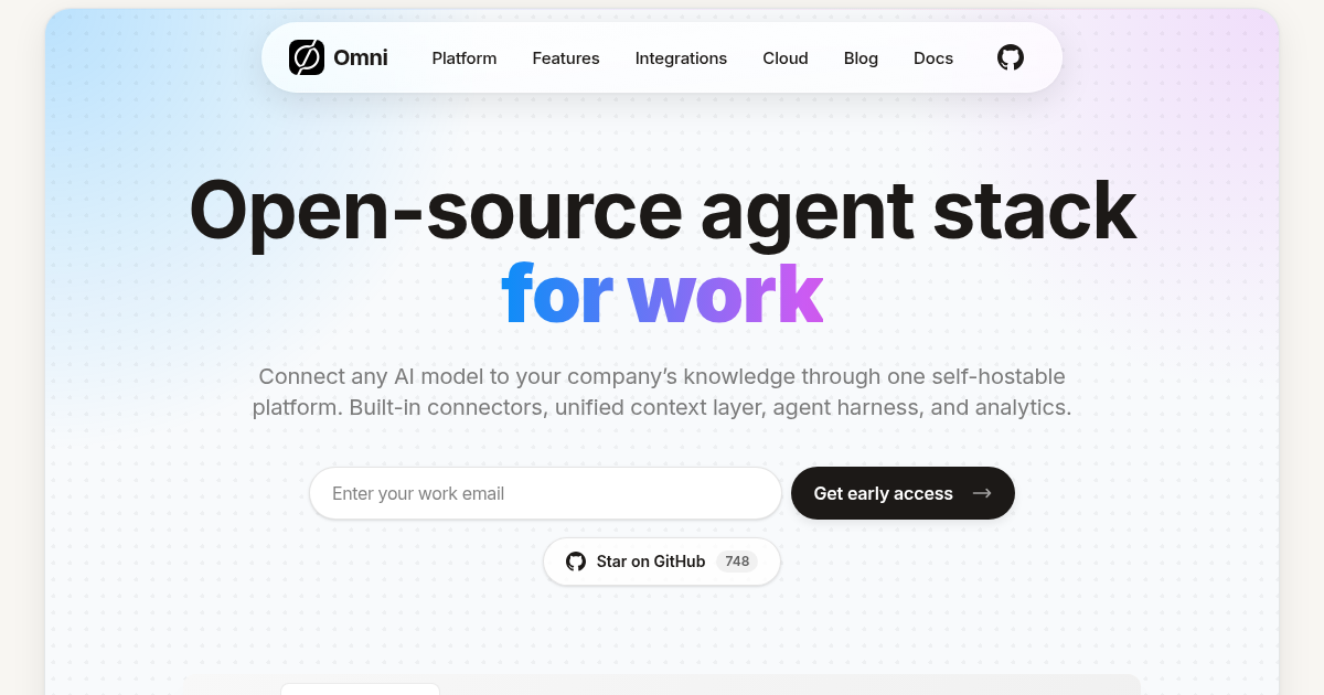 查完公司资料还得自己做表？Omni 开始替团队执行办公任务
