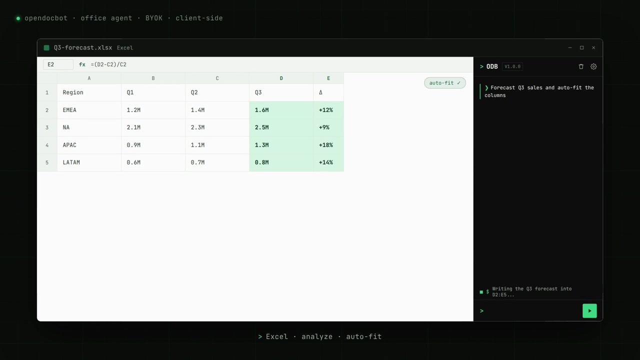 不想把 Office 里的 AI 绑死在一家模型？OpenDocBot 让你自己选
