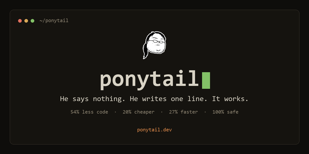 Ponytail：让编码智能体先找现成方案的规则集